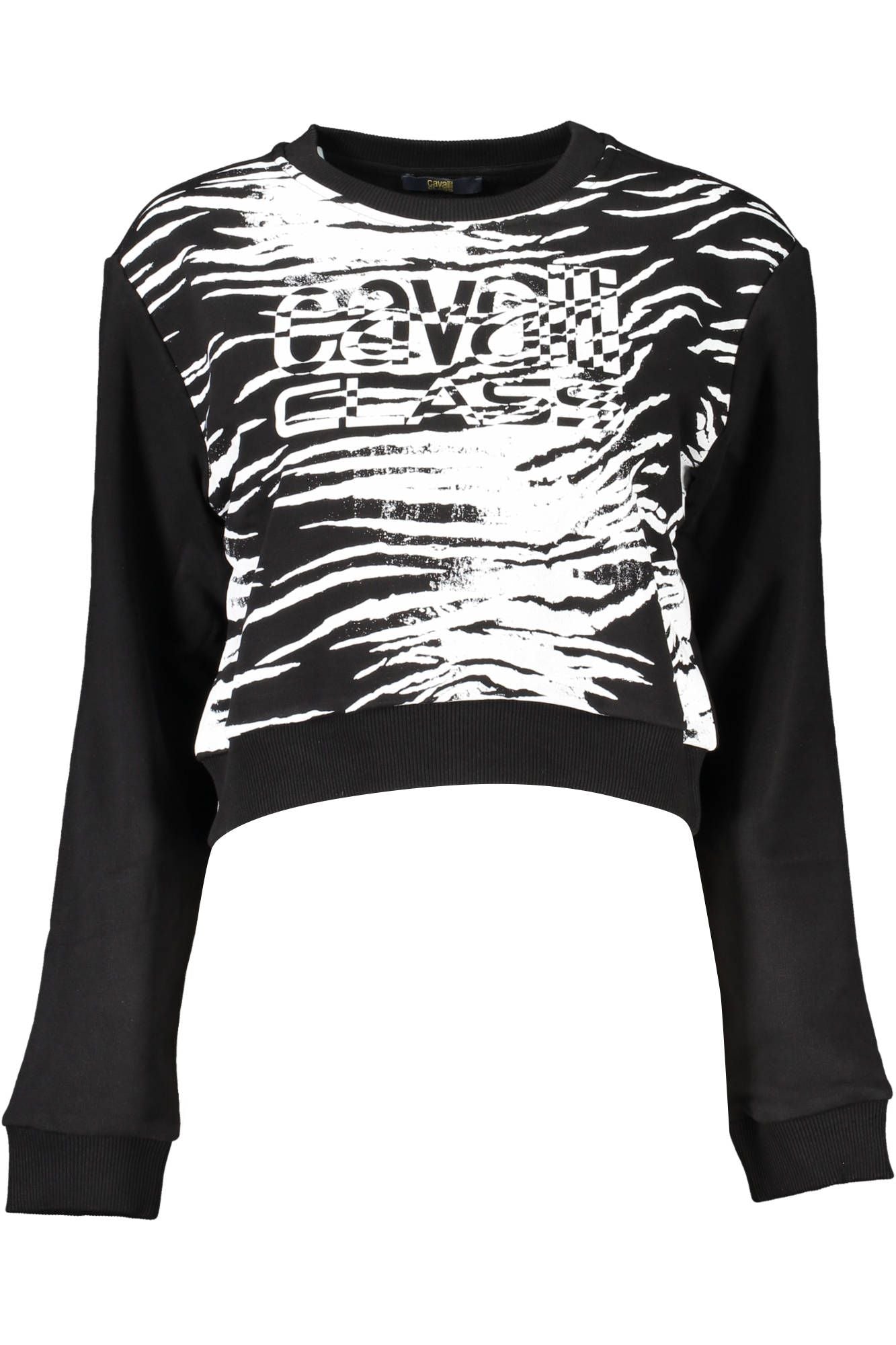 Cavalli Class Black Cotton Women Sweater