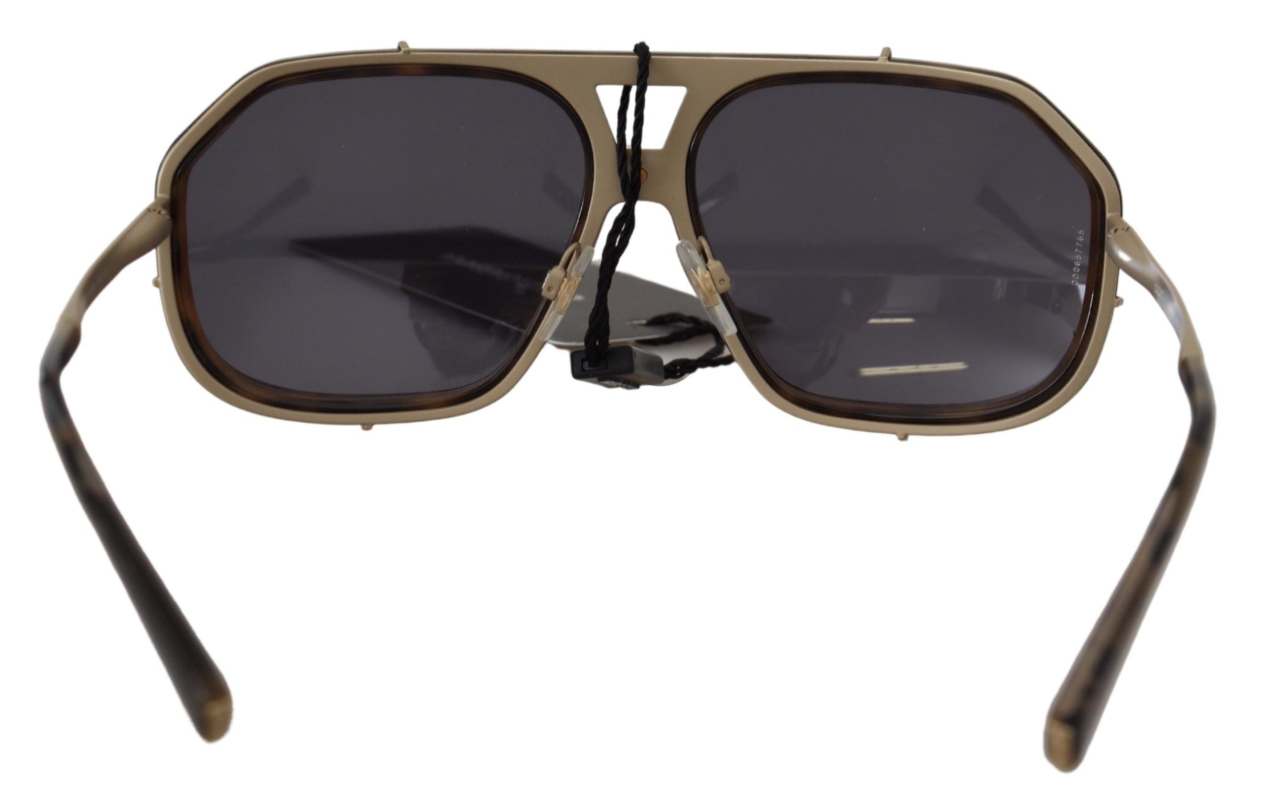 Dolce & Gabbana Chic Aviator Mirrored Brown Sunglasses