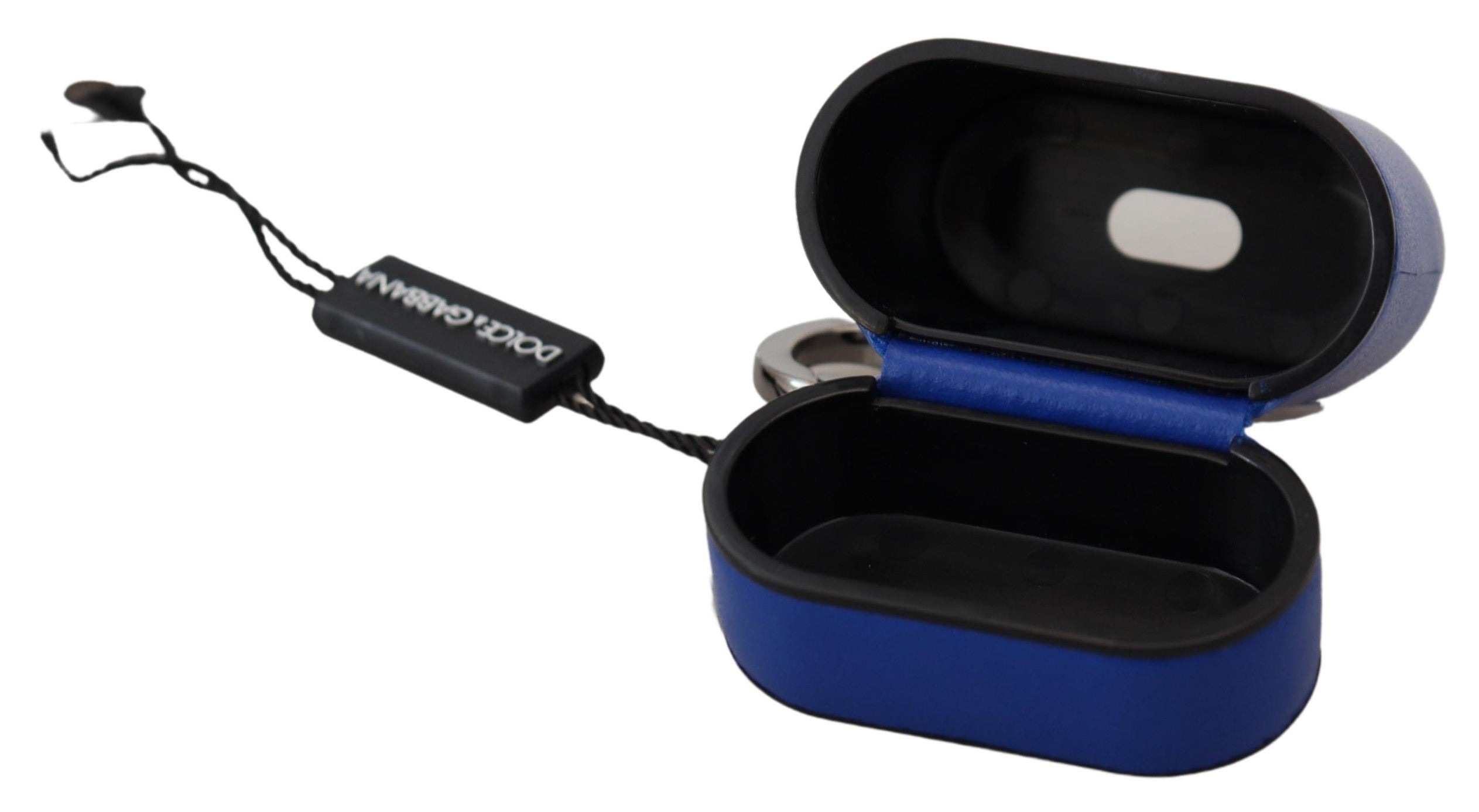 Dolce & Gabbana Elegant Blue Leather Airpods Case