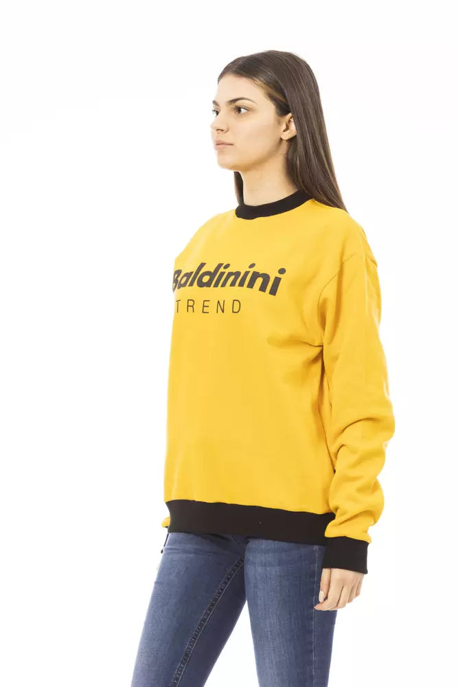 Baldinini Trend Yellow Cotton Women Sweater