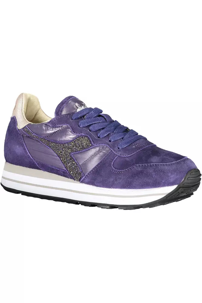 Diadora Blue Leather Women Sneaker