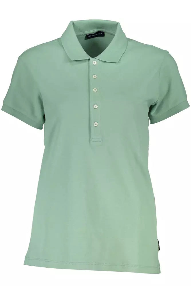 North Sails Green Cotton Women Polo Shirt