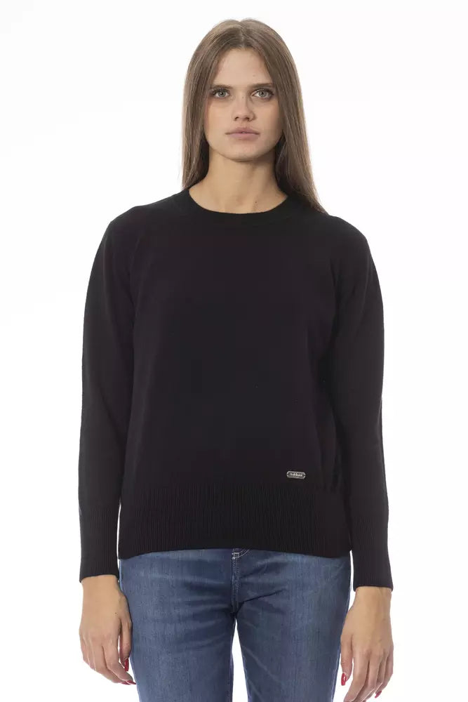 Baldinini Trend Black Wool Women Sweater