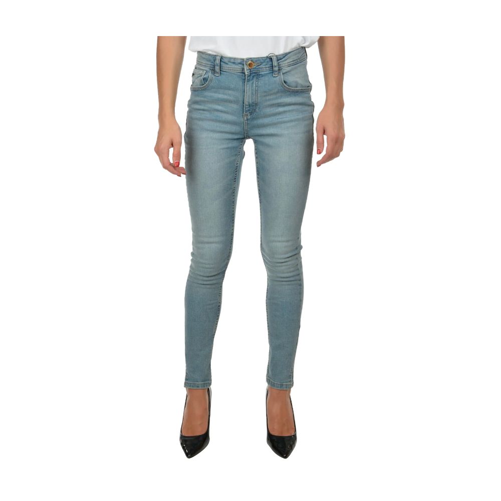 Yes Zee Light Blue Cotton Women Skinny Jean