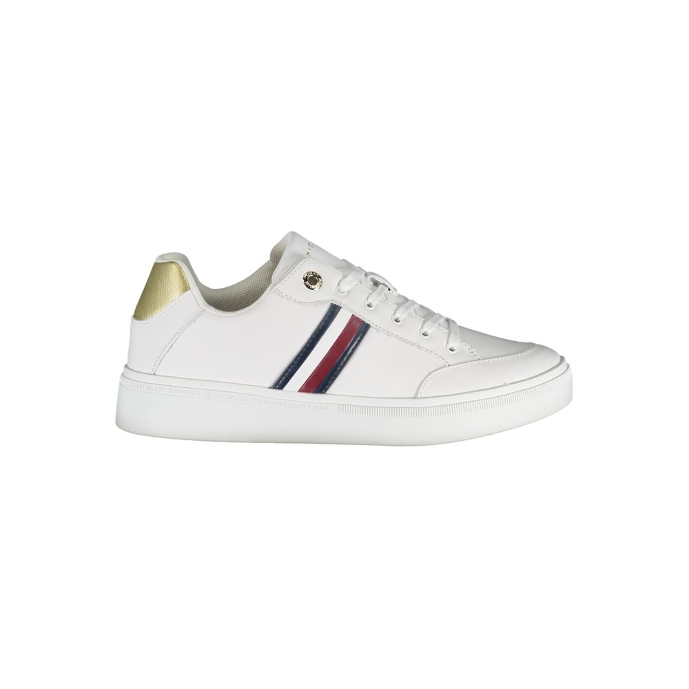 Tommy Hilfiger White Leather Women Sneaker