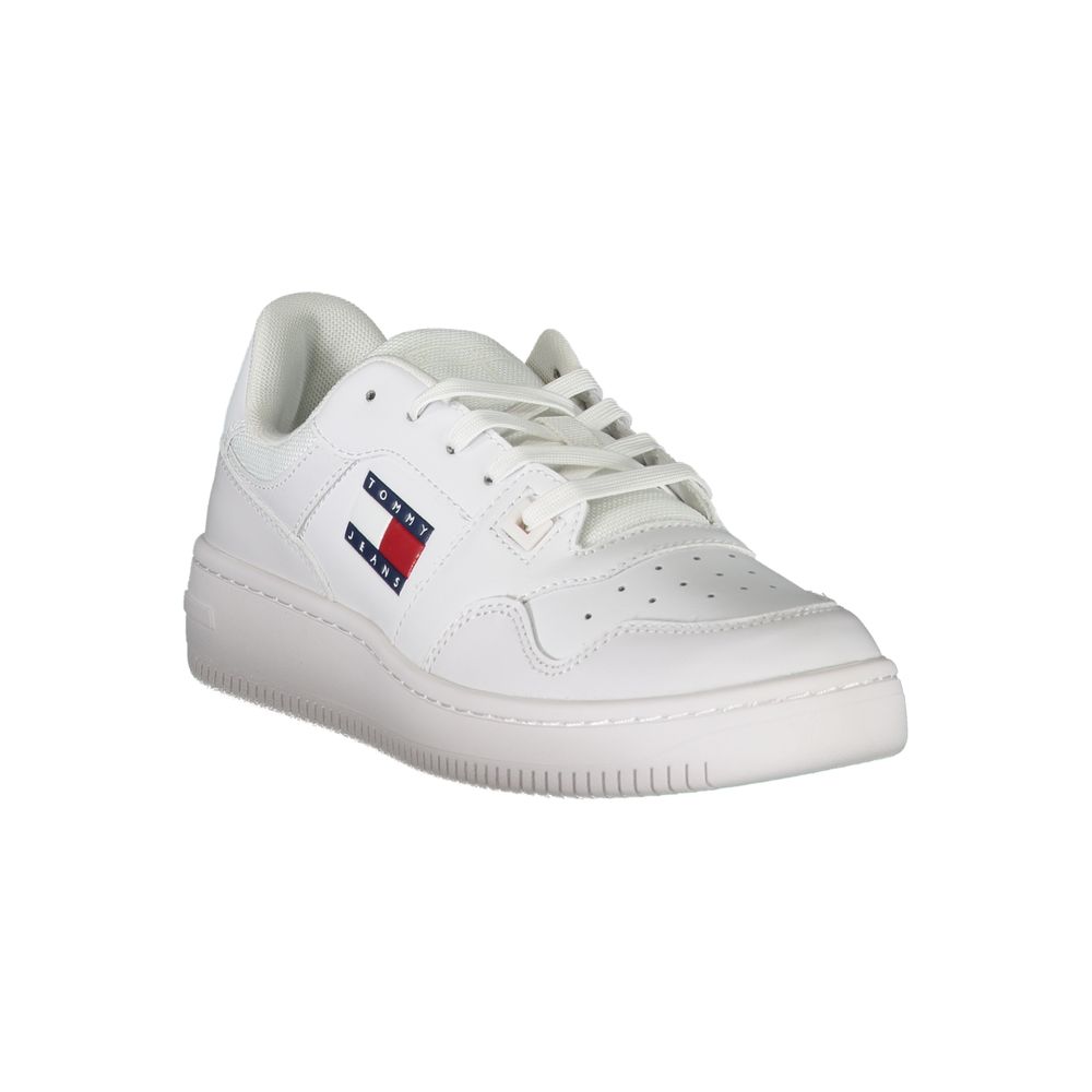 Tommy Hilfiger White Leather Women Sneaker