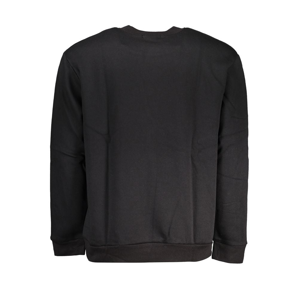 Cavalli Class Chic Fleece Crew Neck Sweatshirt in Black