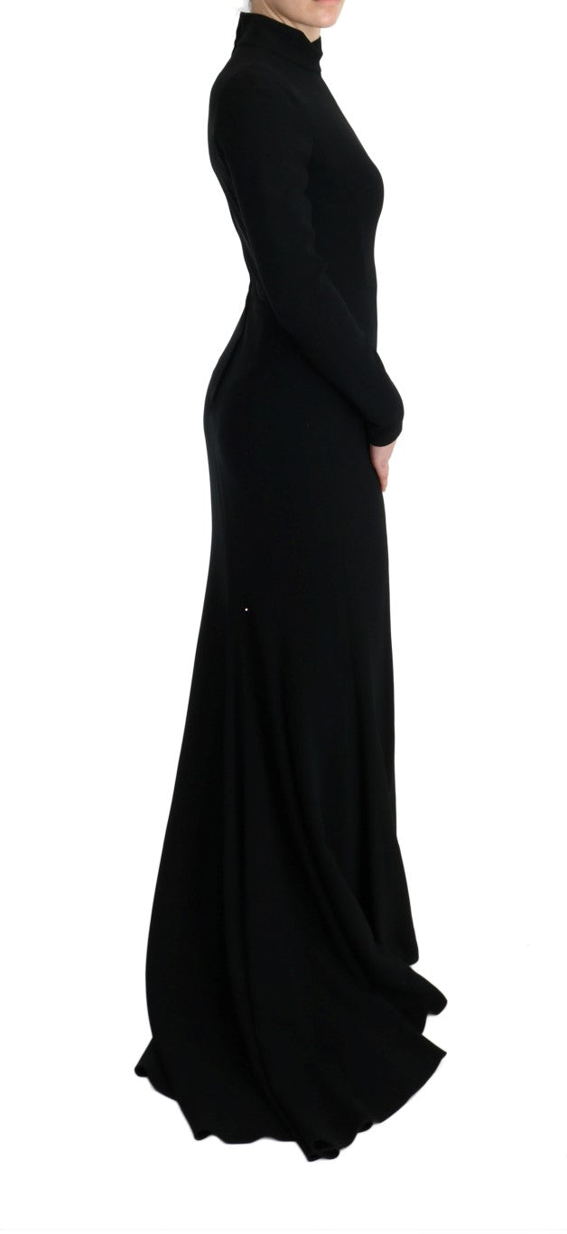 Dolce & Gabbana Elegant Full Length Sheath Gown in Black