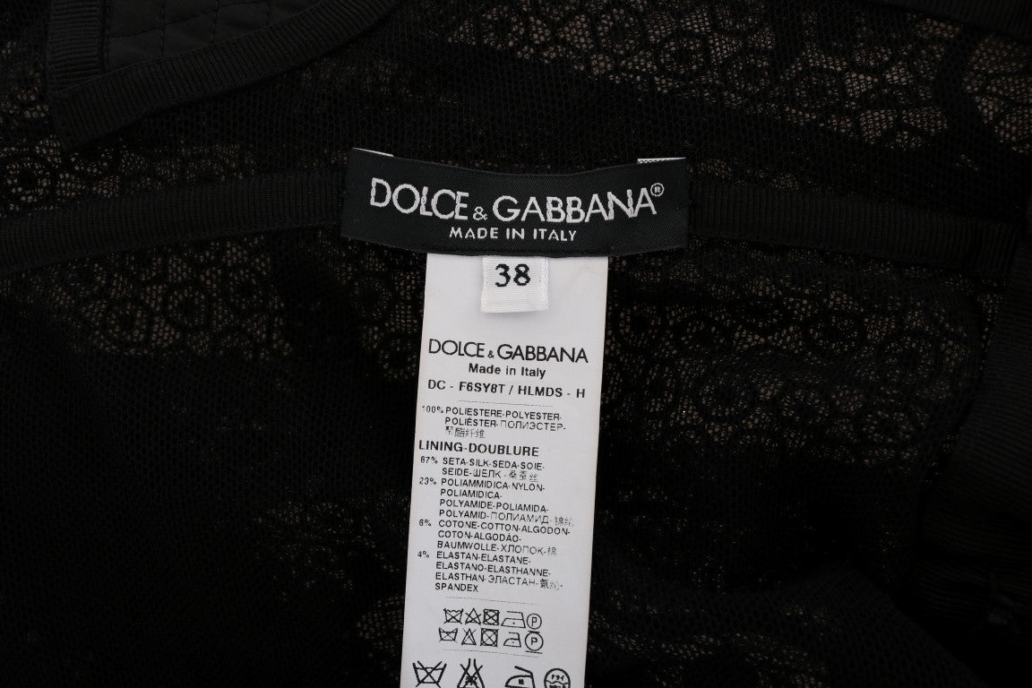 Dolce & Gabbana Elegant Full Length Black Sheath Maxi Dress