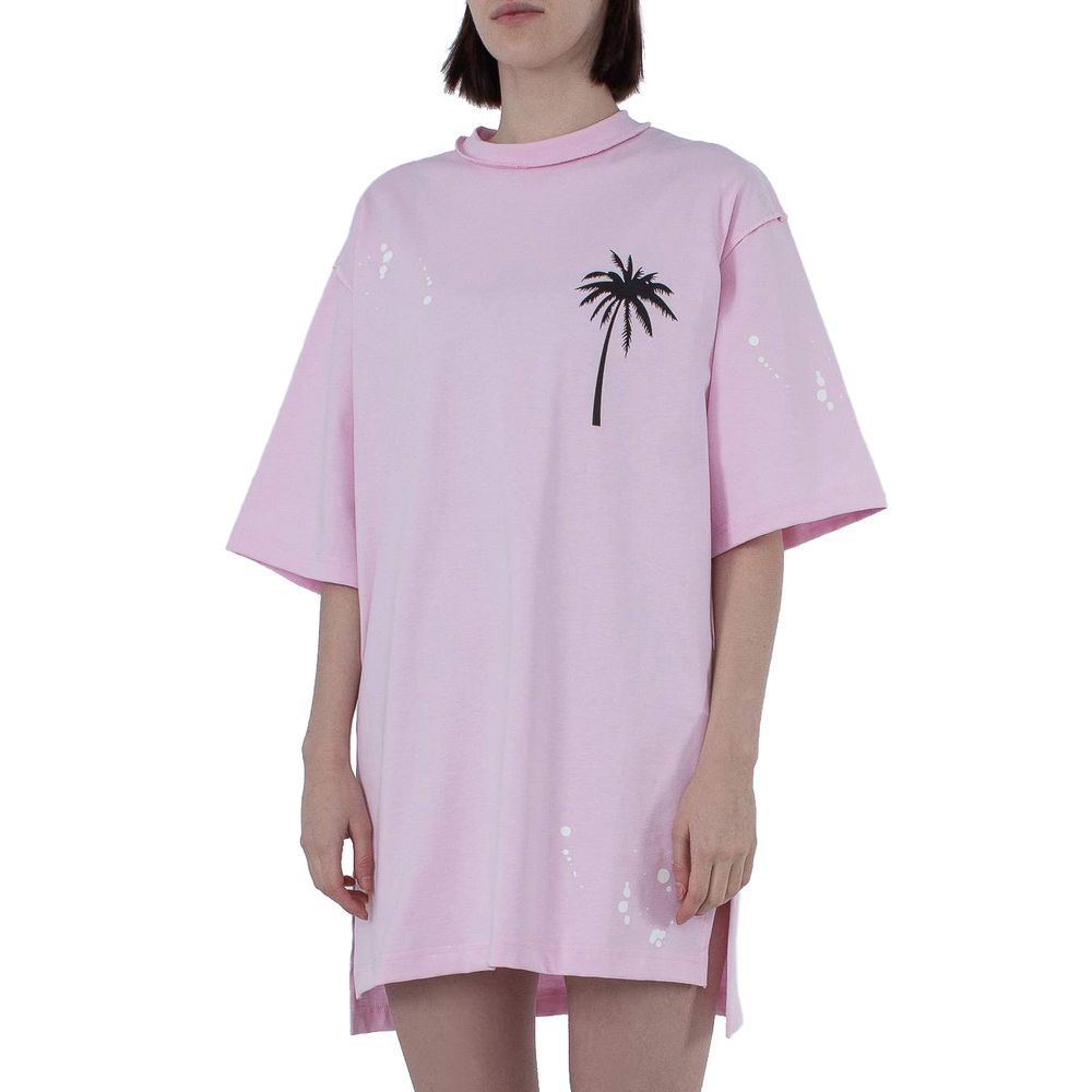 Comme Des Fuckdown Pink Cotton Women Dress