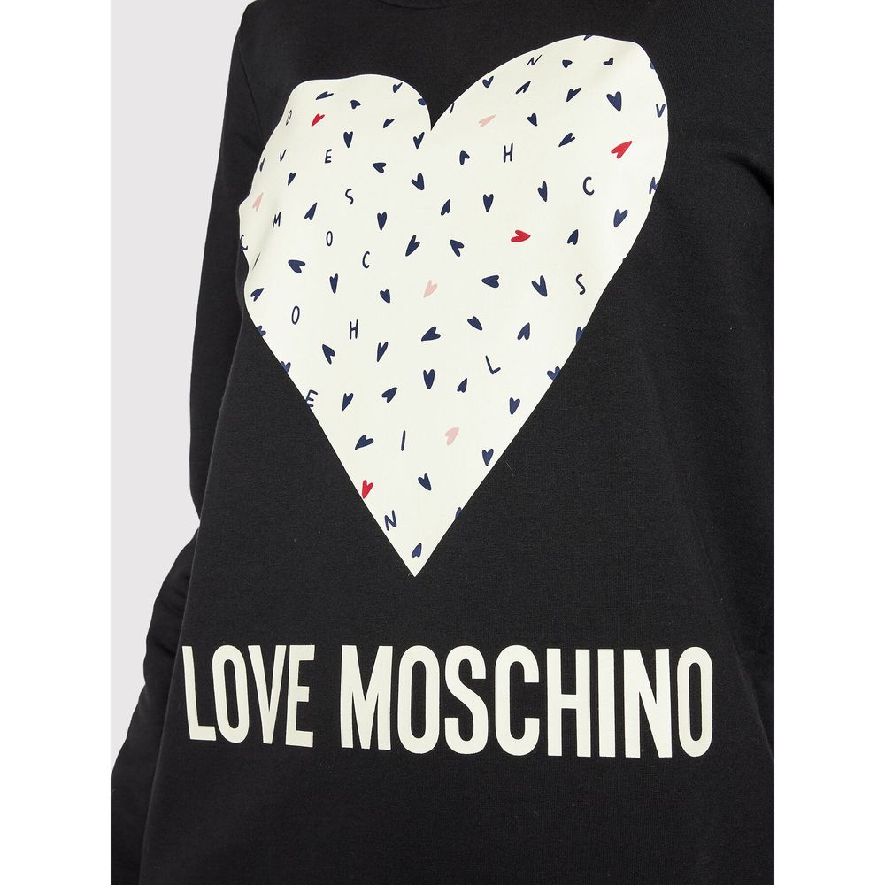 Chic Blue Cotton Love Moschino Dress