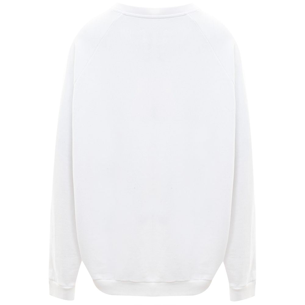 Maison Margiela Elegant Cotton Knit Sweater in Pristine White