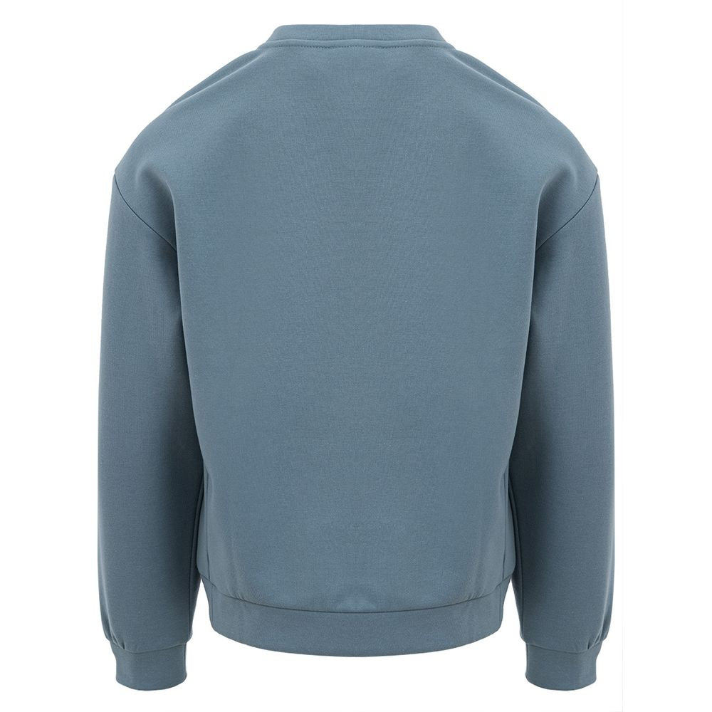 EA7 Emporio Armani Chic Blue Polyester Sweater by EA7