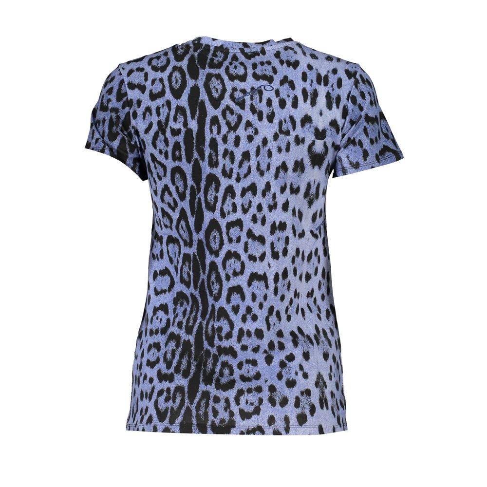 Cavalli Class Light Blue Cotton Tops & T-Shirt