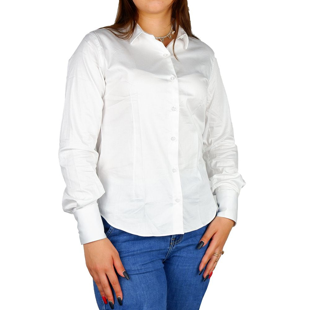 Made in Italy Elegant Satin Cotton Milano Shirt