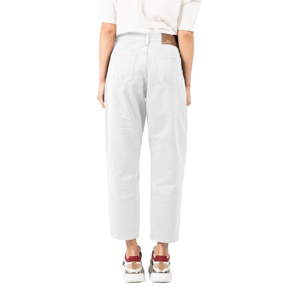 PINKO White Cotton Jeans & Pant