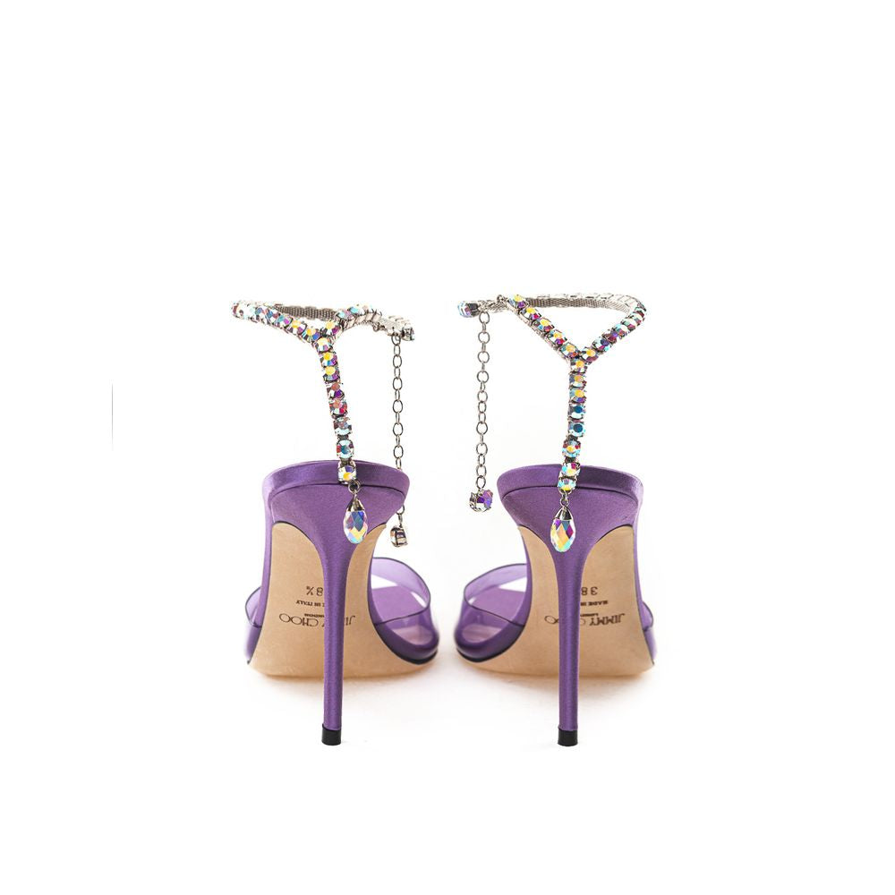 Jimmy Choo Purple Raso Sandal