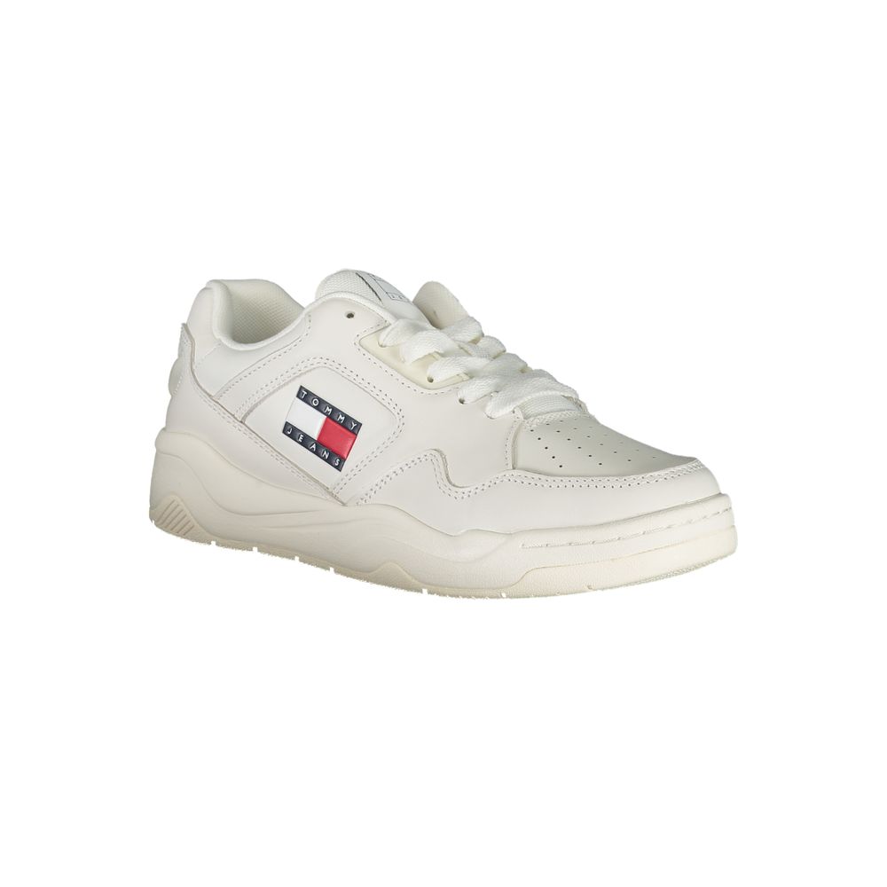 Tommy Hilfiger White Polyester Sneaker