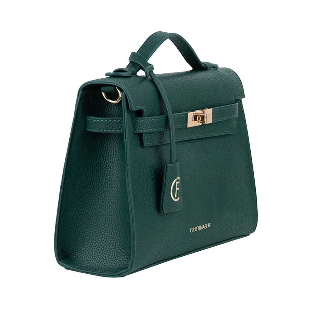 CRISTINAEFFE Green Artificial Leather Crossbody Bag