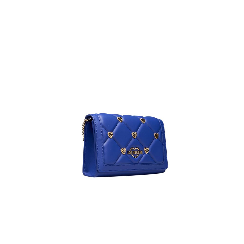 Love Moschino Blue Polyethylene Crossbody Bag