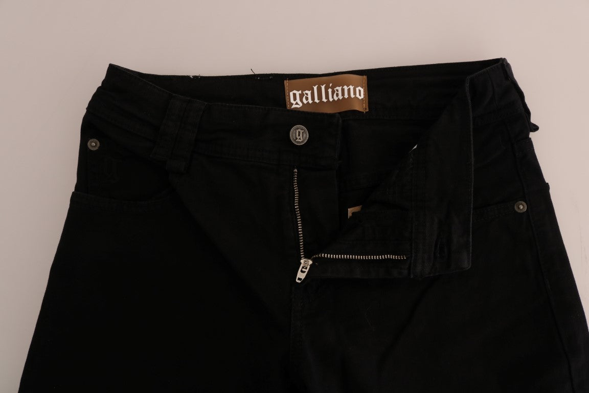 John Galliano Chic Black Regular Fit Denim Jeans